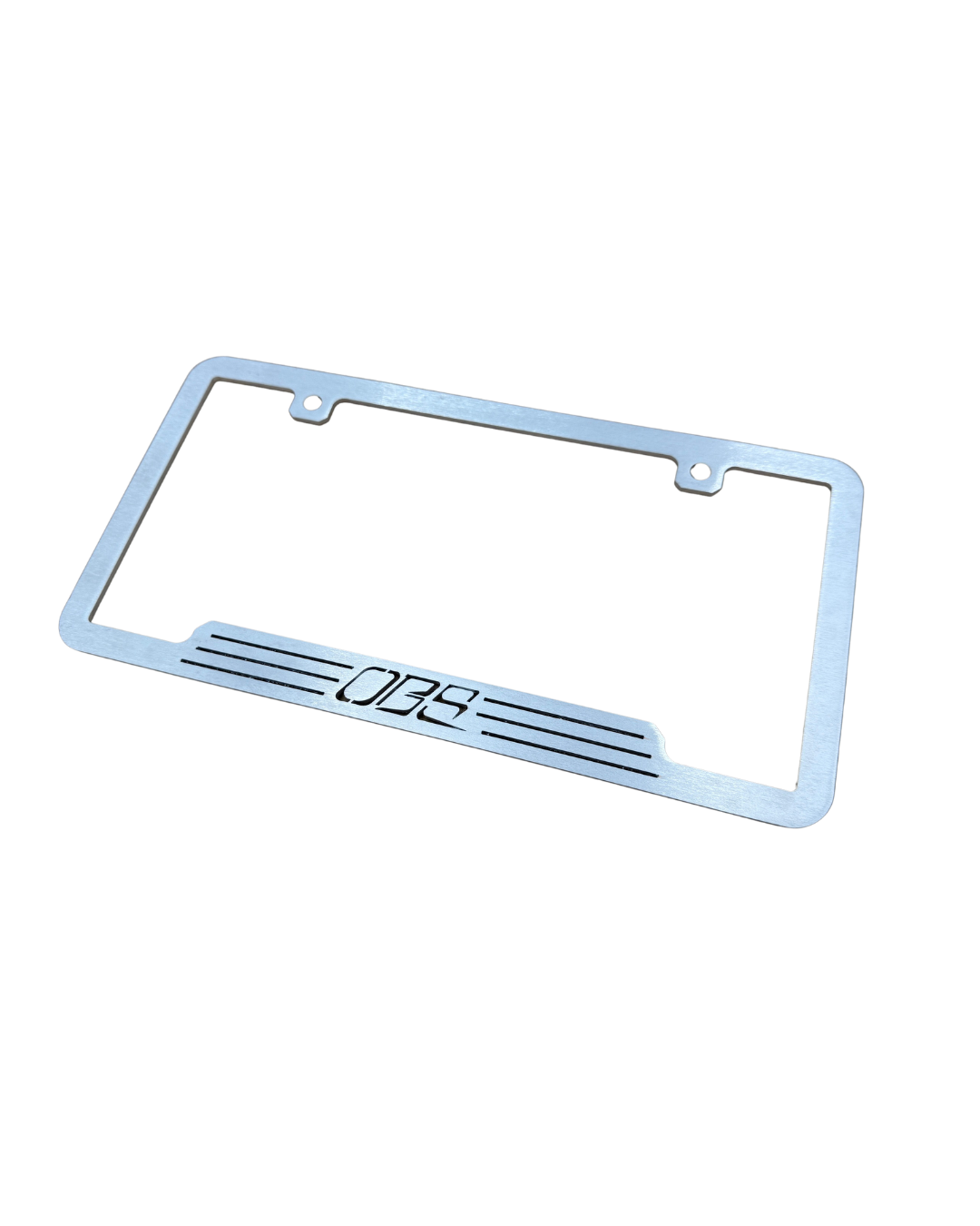 OBS SOLUTIONS ALUMINUM LICENSE PLATE FRAME