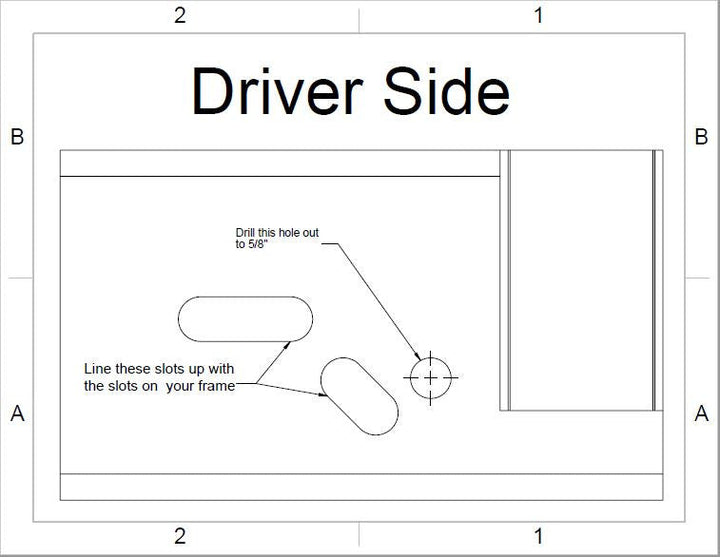 92-97 Ford 2wd to 4wd Front Frame Box Kit