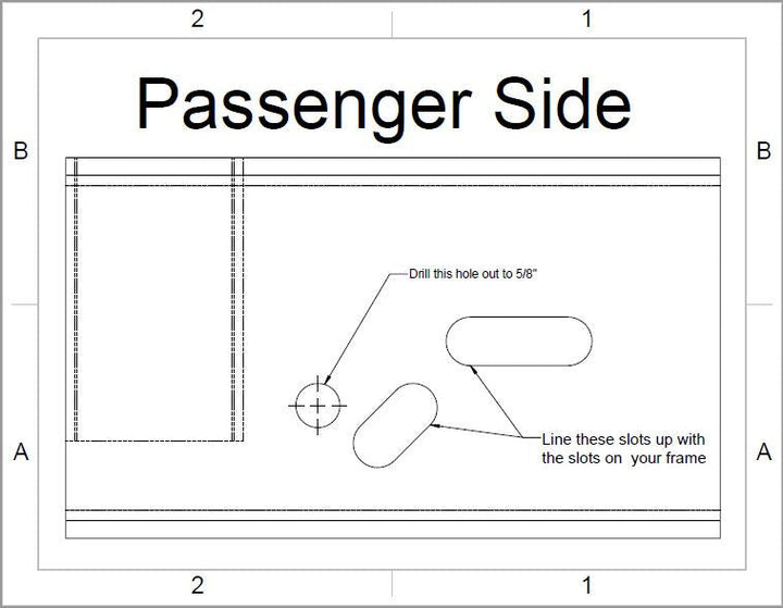92-97 Ford 2wd to 4wd Front Frame Box Kit