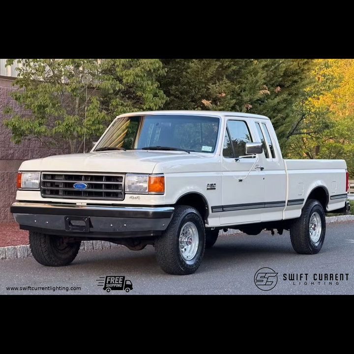 '89 - '91 Bricknose Ford F-150, F-250, F-350 Standard Cab, SuperCab & CrewCab Interior/Exterior LED Bulb Retrofit Kit