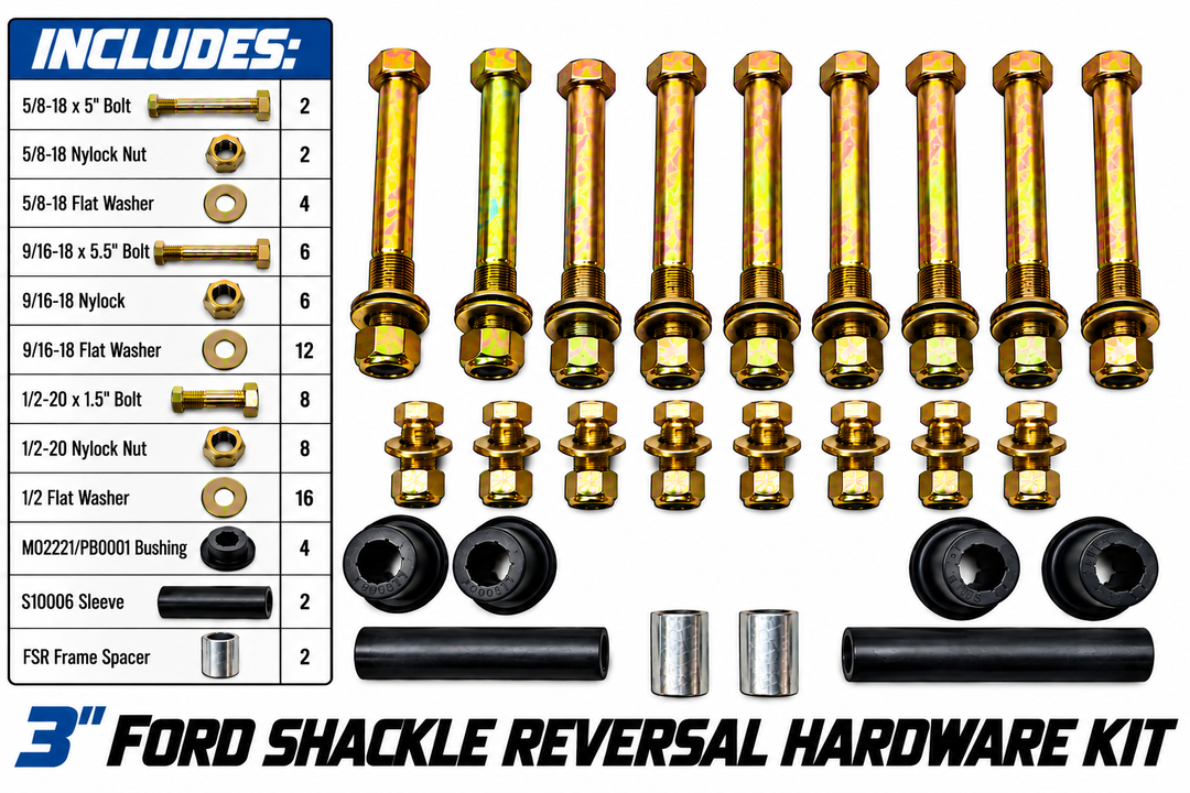 1992-1997 FORD F-250/350 Shackle Reversal Kits (OBS Spring)