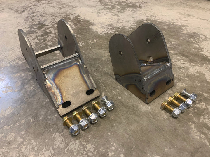 Motor Mounts: 1980-1997 Ford F250/350 to 12v/24v Cummins with 2nd Gen Bushings