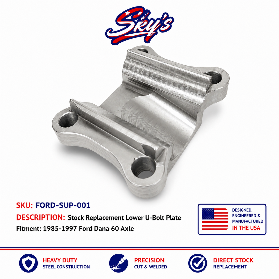 85-97 Ford Dana 60 Driver Side Lower U-Bolt Plate