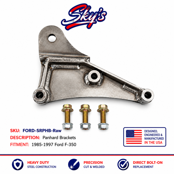 1985-1997 Ford F-350 4X4 Panhard (Trac) Bar Brackets