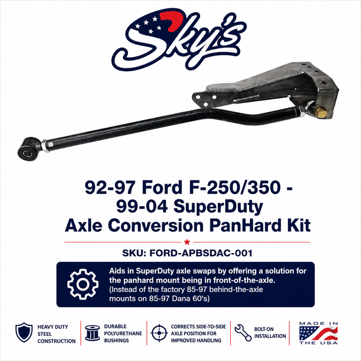92-97 Ford F-250/350 - 99-04 SuperDuty Axle Conversion PanHard Kit