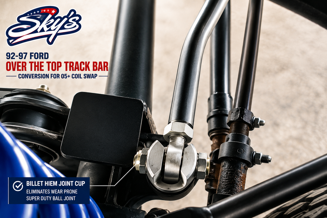 92-97 Ford Over The Top Track Bar conversion for 05+ Coil Swap