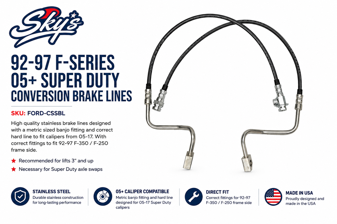 92-97 F-Series 05+ Super Duty Conversion Brake Lines