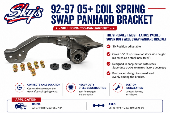 92-97 05+ Coil Spring Swap Panhard Bracket
