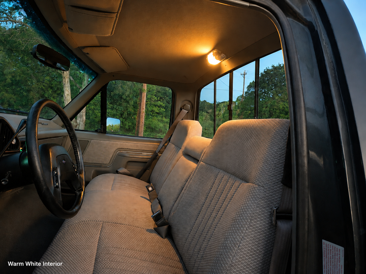 '89 - '91 Bricknose Ford F-150, F-250, F-350 Standard Cab, SuperCab & CrewCab Interior/Exterior LED Bulb Retrofit Kit
