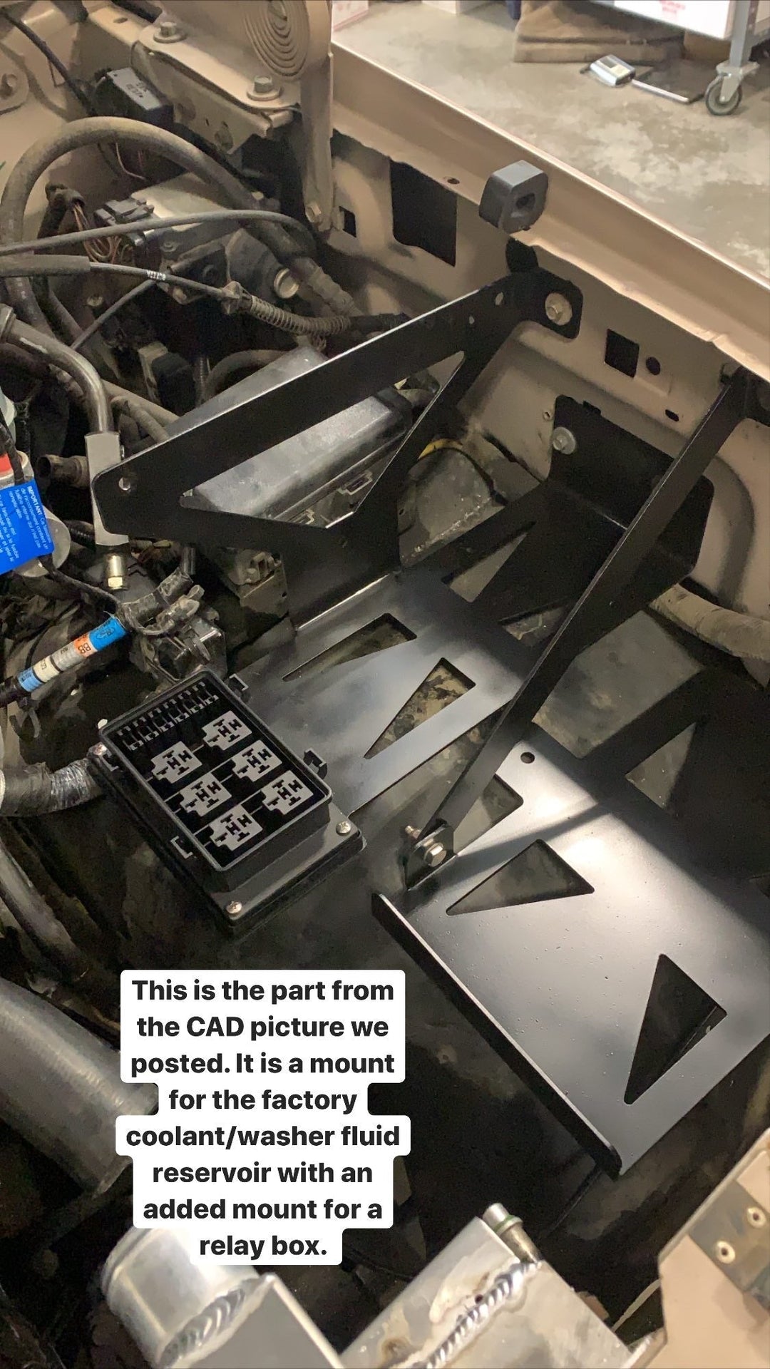 OBS Ford Coolant/Washer Reservoir Mount