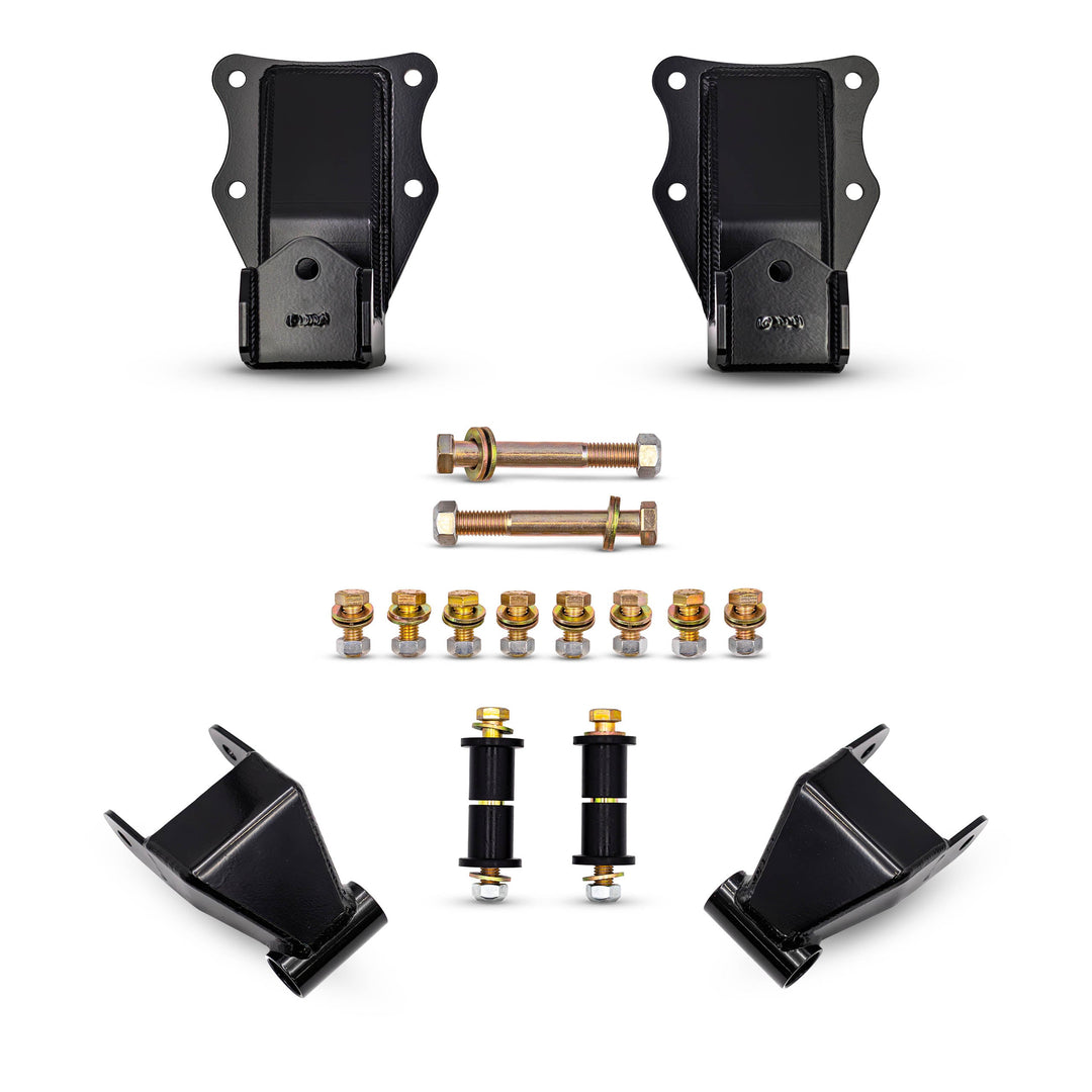 80-96 Bronco Fabricated Shackle Hanger and Extended Shackle Combo