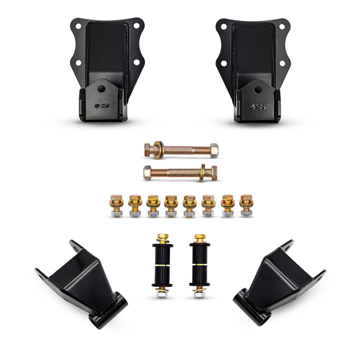 80-96 Bronco Fabricated Shackle Hanger and Extended Shackle Combo