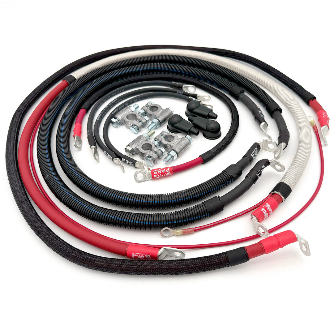 Ford Powerstroke 7.3 Diesel - F250/F350 OBS Battery Cable Kit (1990-1997)