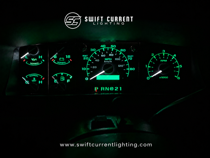 '92 - '97 OBS Ford Bronco + F-Series LED Bulb Retrofit Kit (Gauges + Climate ONLY)