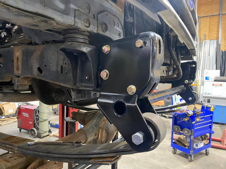 85-91 Ford F-250 / F-350 2" Front Shackle Reversal SUPER DUTY AXLE CONVERSION