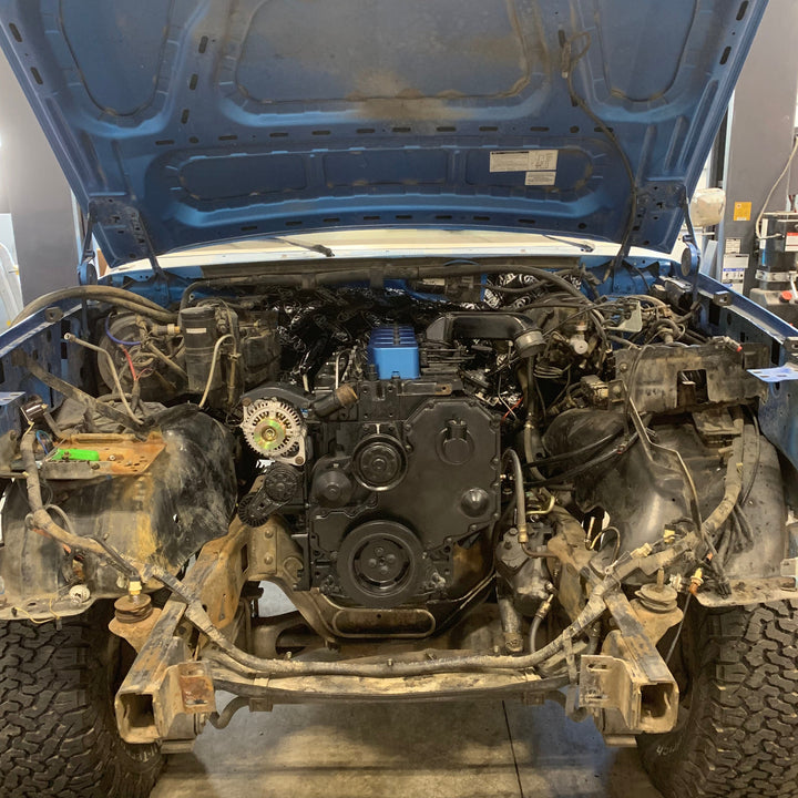 Motor Mounts: 1980-1997 Ford F250/350 to 12v/24v/CR Cummins