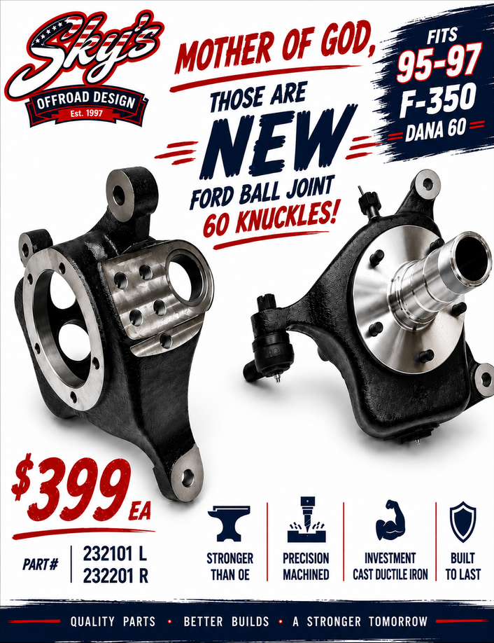 1992-1997 Ford Dana 60 Knuckles
