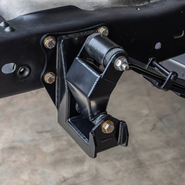 80-96 Bronco Fabricated Shackle Hanger and Extended Shackle Combo