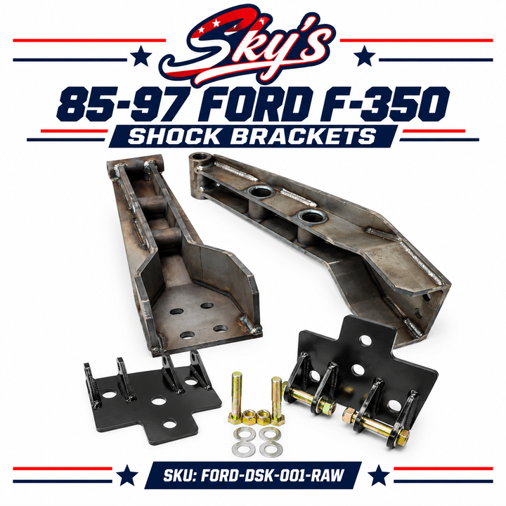 85-97 Ford F-350 Shock Brackets