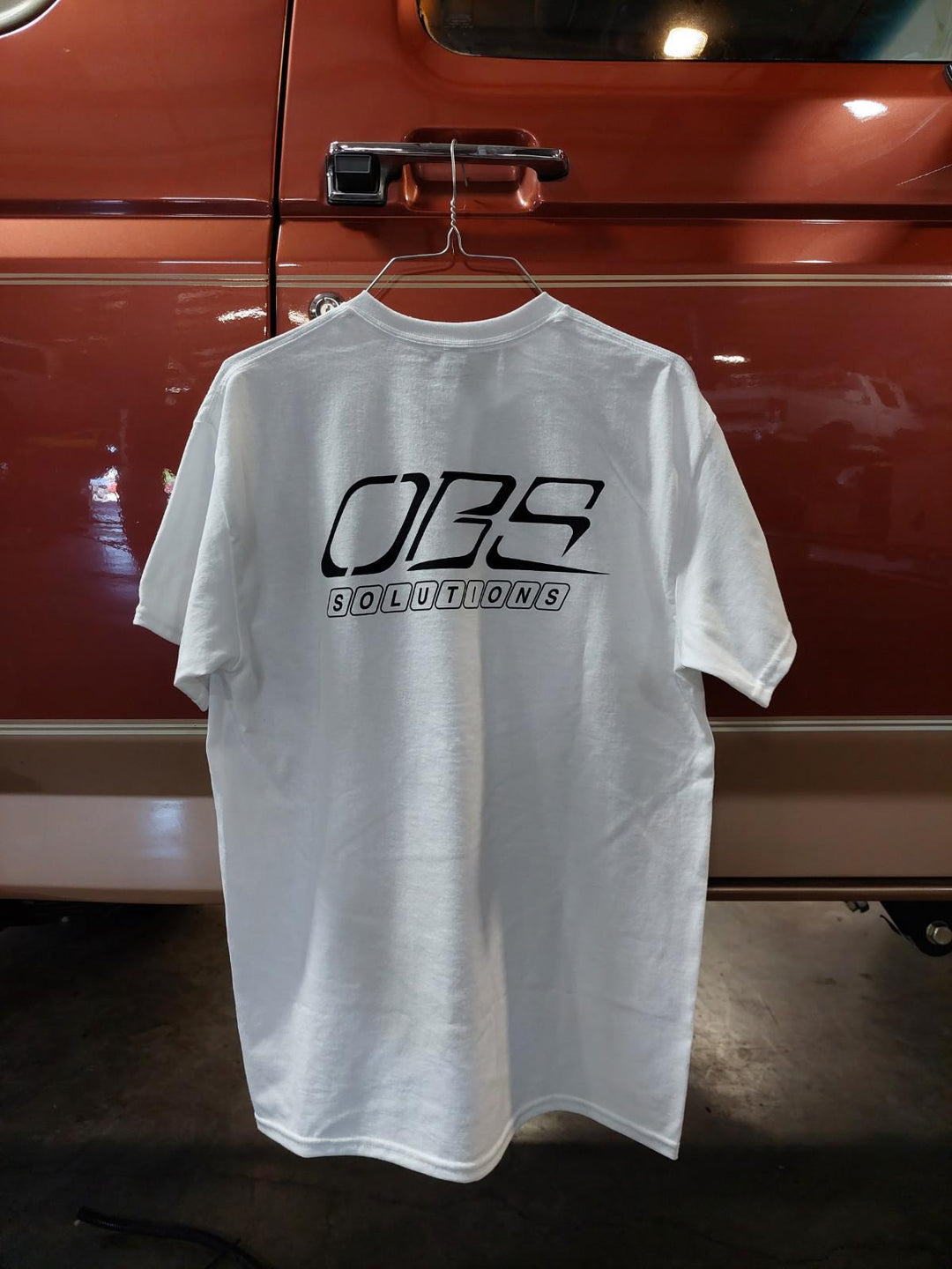 White OBS Solutions T-Shirt