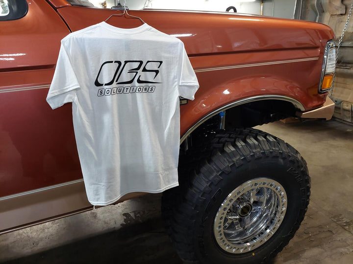 White OBS Solutions T-Shirt